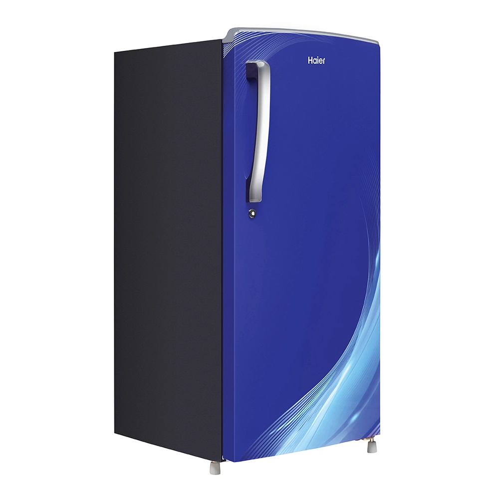 Haier 185L 2 Star Direct Cool Single Door Refrigerator with Toughened Glass Shelf - HRD-2062CMB-N